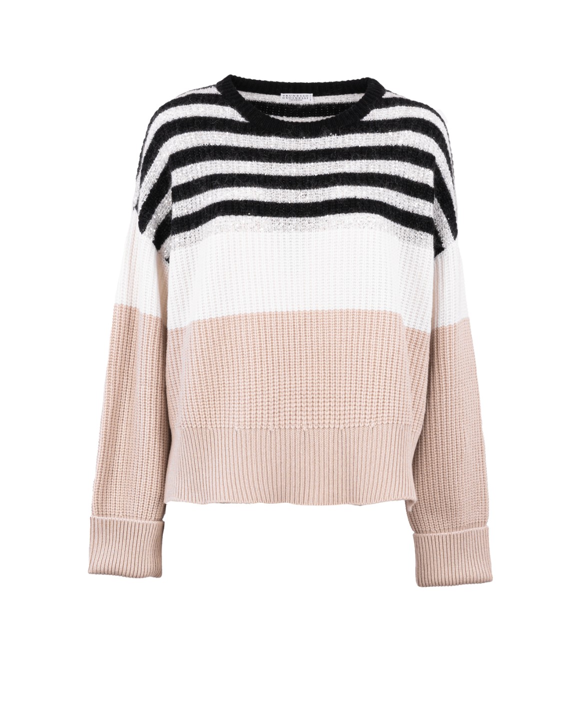 shop BRUNELLO CUCINELLI Saldi Pull: Brunello Cucinelli maglia in lana, cashmere e seta.
Girocollo.
Maniche lunghe.
Righe.
Vestibilità regolare.
Composizione: 60% Lana 30% Cashmere 10% Seta.
Fabbricato in Italia.. M16505200-CAL56 number 8853502